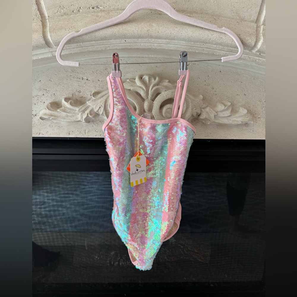 Girls Shade Critters sequin swimsuit